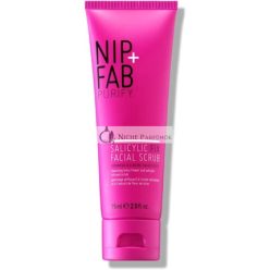   Nip + Fab Salicylic Acid Fix Scrub for Face with Vitamin E and Volcanic Rock Exfoliating Facial Cleanser 75ml