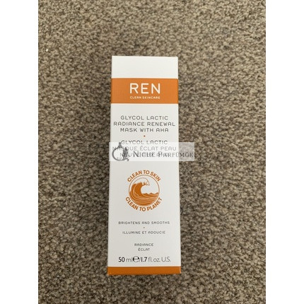 REN Clean Skincare Glycol Lactic Radiance Renewal Mask with AHA 50ml