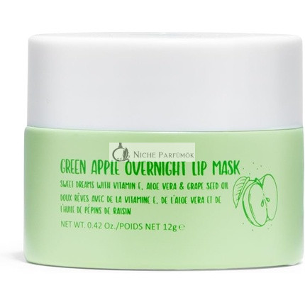 W7 Sweet Dreams Overnight Green Apple Lip Mask with Vitamin E, Aloe Vera, and Grape Seed Oil 12ml