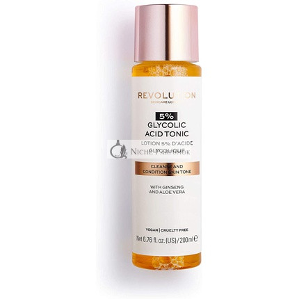 Revolution Skincare 5% Glycolic Acid Tonic With Ginseng And Aloe Vera 200 Ml