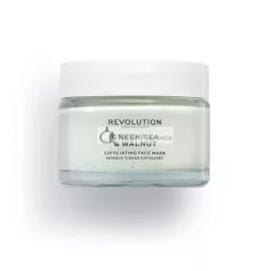   Revolution Skincare Green Tea & Walnut Exfoliating Face Mask 50ml Tea Tree & Walnut