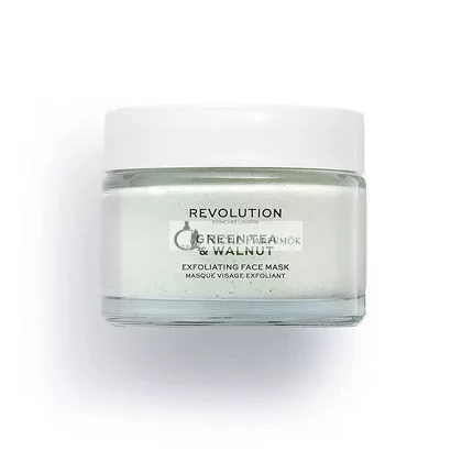 Revolution Skincare Green Tea & Walnut Exfoliating Face Mask 50ml Tea Tree & Walnut