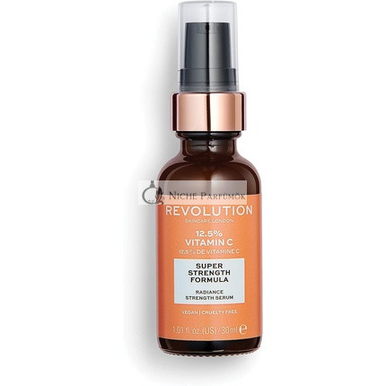 Revolution Skincare London 12.5% Vitamin C Serum Illuminates and Brightens Skin Tone Fragrance Free 30ml