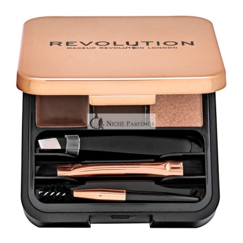 Makeup Revolution Brow Sculpt Kit - Dark Eyebrow Shaping Palette
