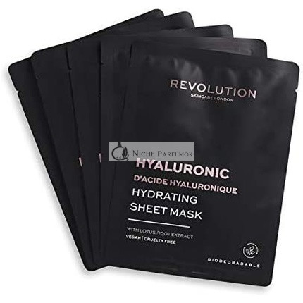 Revolution Skincare Biodegradable Hydrating Hyaluronic Acid Sheet Mask - Pack of 5