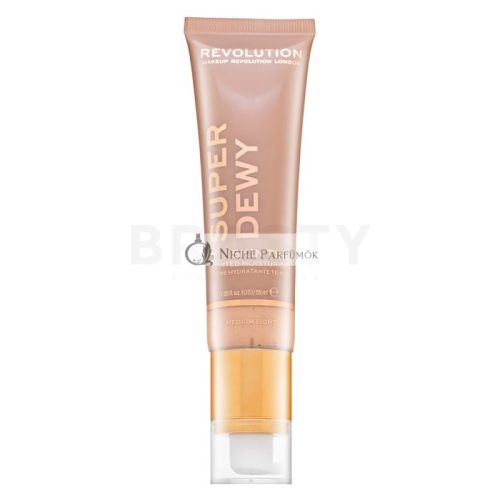 Makeup Revolution Super Dewy Skin Tint Moisturizer - Medium Light Toning and Hydrating Emulsion 55 ml