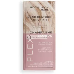   Revolution Haircare Plex Bond Restore Toner Kit for Blonde and Brunette Hair Semi-Permanent Vegan and Cruelty-Free 165g