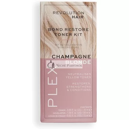 Revolution Haircare Plex Bond Restore Toner Kit for Blonde and Brunette Hair Semi-Permanent Vegan and Cruelty-Free 165g