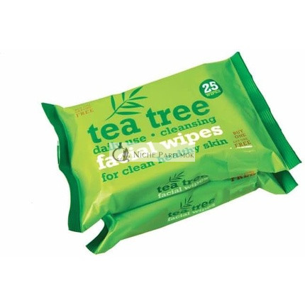 Tea Tree Daily Cleansing Facial Wipes For Healthy Clean Skin 50 Wipes
