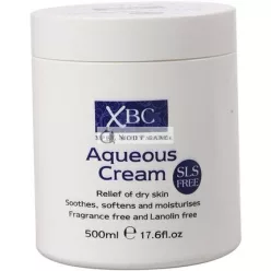   XBC SLS Free Aqueous Body Cream Dry Skin Moisturizer Cream 500ml
