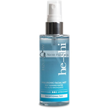 He-Shi Hyaluronic Self Tanning Water Facial Mist - Face Tanning H2-Glow Medium