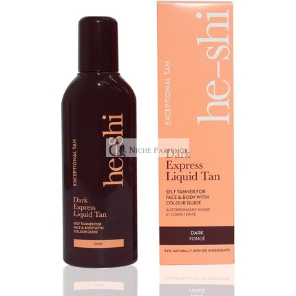 He-Shi Self Tan Express Instant Fake Tan Liquid Dark Natural Lotion