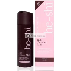   He-Shi Gold Tanning Milk 200ml - Lightweight Fake Tan with Glycerine