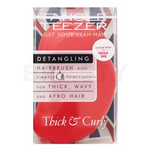 Tangle Teezer Thick & Curly Hairbrush for Wavy and Curly Hair Salsa Red