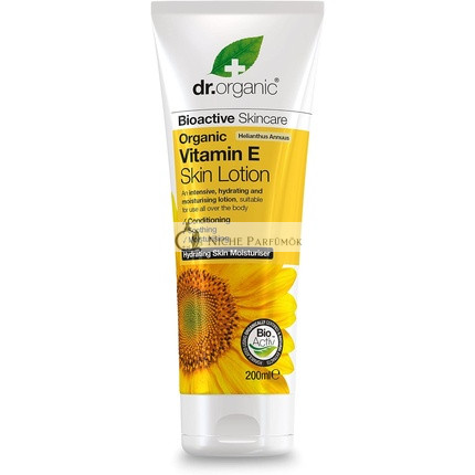 Dr Organic Organic Vitamin E Lotion Natural Vegan Cruelty Free Paraben and SLS Free 200ml