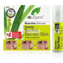   Dr Organic Tea Tree Blemish Stick Natural Vegan Cruelty Free Paraben & SLS Free 8ml