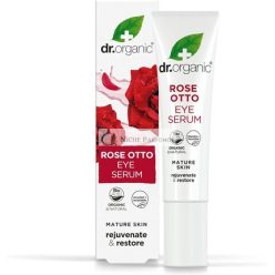   Dr Organic Rose Otto Eye Serum Restoring Fine Lines 15ml Pink