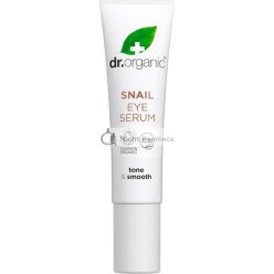  Dr Organic Snail Gel Eye Serum Healthy Aging Fine Lines Men Women Natural Vegetarian Cruelty-Free Paraben SLS-Free Recycled Recyclable Organic 15ml
