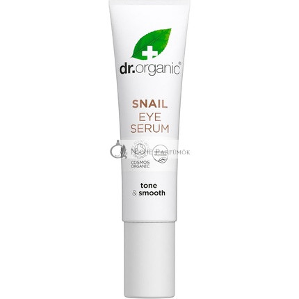 Dr Organic Snail Gel Eye Serum Healthy Aging Fine Lines Men Women Natural Vegetarian Cruelty-Free Paraben SLS-Free Recycled Recyclable Organic 15ml