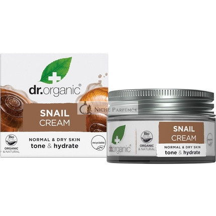 Dr Organic Snail Gel Cream Healthy Aging Moisturizing Men Women Normal Dry Skin Natural Vegetarian Cruelty-Free Paraben SLS-Free Recycled Recyclable Organic 50ml Snail Gel 50ml