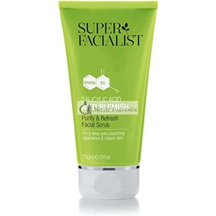 Super Facialist Salicylic Acid Anti Blemish Purify & Refresh Face Scrub 150ml