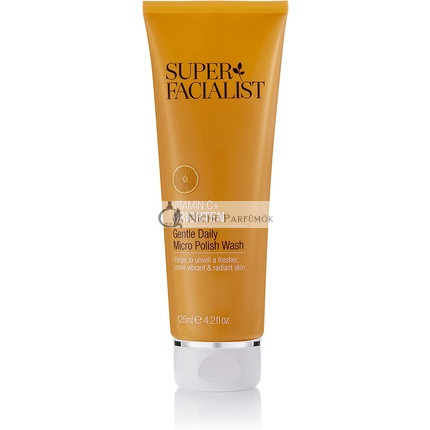 Super Facialist Vitamin C + Brighten Gentle Daily Micro Polish Wash with Biodegradable Micro Beads 125ml