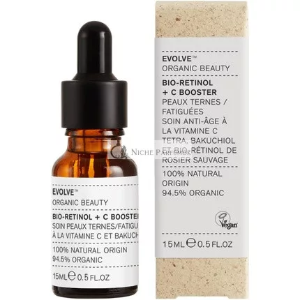 Evolve Organic Beauty Natural Bio-Retinol + C Skin Booster 0.24 fl oz 15 mL