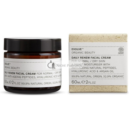 Evolve Organic Beauty Natural Daily Renew Facial Cream 2 oz 60 mL