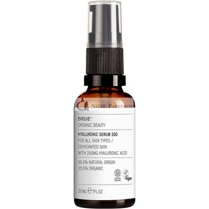 Evolve Organic Beauty Natural Hyaluronic Acid 200 Serum 1 fl oz 30 mL