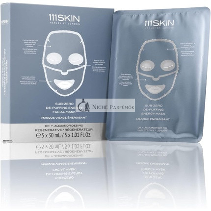 111SKIN Sub-Zero de-Puffing Energy Facial Mask 5 Masks 150ml/5.05fl.oz - Pack of 5