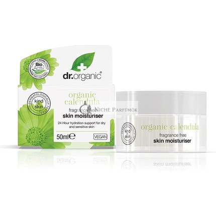 Dr Organic Calendula Cream Natural Vegan Cruelty Free Paraben and SLS Free 50ml for Sensitive Skin with Aloe Vera