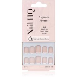 Nail HQ Square French False Nails - 24 pcs