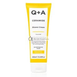   Q+A Ceramide Shower Cream with Squalane, Jojoba Oil, and Sustainable Pineapple Ceramide Extract 250ml