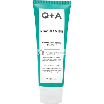 Q+A Niacinamide Gentle Exfoliating Cleanser with Inulin and Fructose 125ml