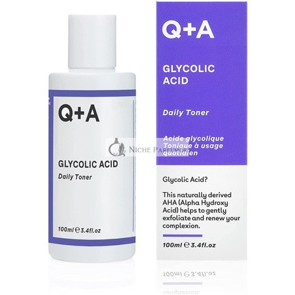Q+A Glycolic Acid Daily Toner with Super Hydrating and Brightening Ingredients 100ml