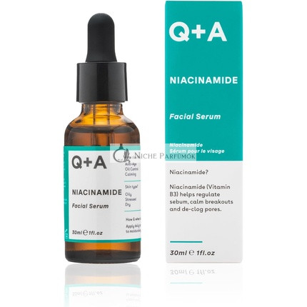 Q+A Niacinamide Serum with Pineapple, Passionfruit, Peach, Goji Berry, and Cantaloupe Melon Antioxidants 30ml