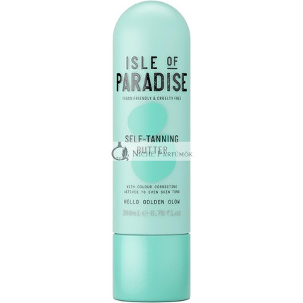 Isle of Paradise Self Tan Butter 200ml Gradual Self Tan Butter Combining Skin Care and Self Tanning Natural Ingredients Vegan
