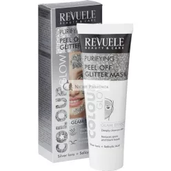   Revuele Peel Off Glitter Mask Color Glow Silver with Silver Ions and Salicylic Acid 80ml
