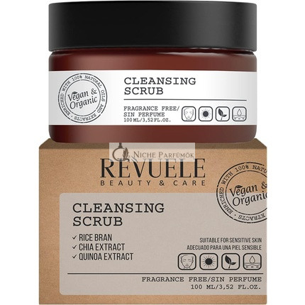 Revuele V&O Gentle Face Peeling Cleanser with Glycolic Acid 100ml - 100% Organic & Vegan for Men and Women