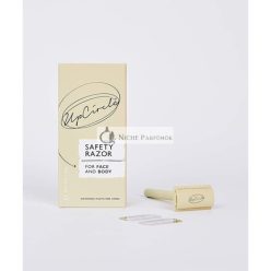   UPCIRCLE Unisex Safety Razor with Two Free Double Blades - Chrome Metal + Plastic Free