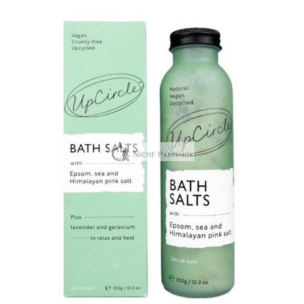 Upcircle Bath Salts with Epsom, Sea, and Himalayan Pink Salt 350g
