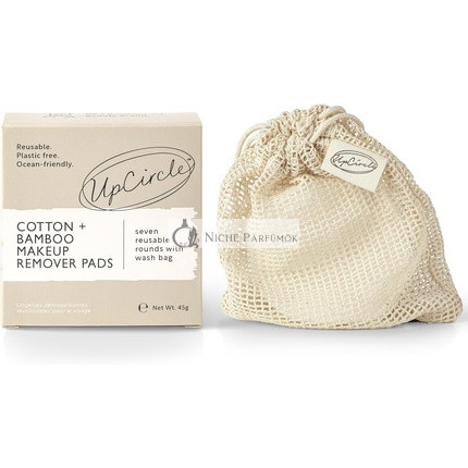 UpCircle Reusable Cotton and Bamboo Makeup Remover Pads with Washable Laundry Bag - Triple-Layered and Eco Friendly - for All Skin Types