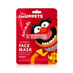   MAD Beauty Disney Muppet Animal Face Mask Moisturizing and Refreshing Sheet Mask with Cranberry Extract 30g