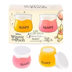   MAD BEAUTY Disney Winnie the Pooh Hunny Honeypot Vanilla and Honey Lip Balm Duo - Scented and Fragranced - Great Gift