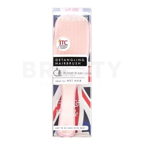 Tangle Teezer Wet Detangler Fine & Fragile Hair Brush Pink