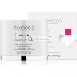   Symbiosis London Rose and Glycolic Acid Rejuvenating Gentle Face Exfoliator 50ml