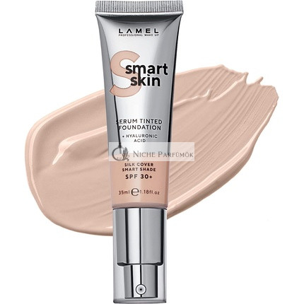 Lamel Smart Skin Serum Tinted Foundation Moisturized Smooth and Uniform Skin Porcelain N. 401