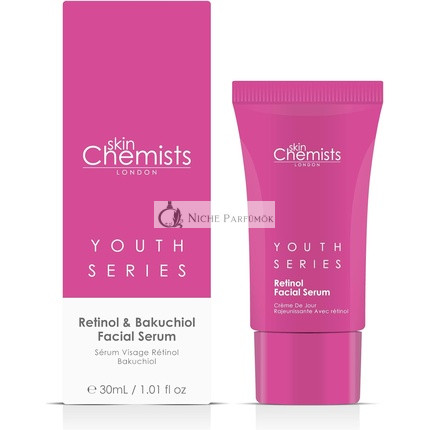 skinChemists Retinol Bakuchiol Facial Serum with Hyaluronic Acid Advanced Anti-Aging Formula 30ml