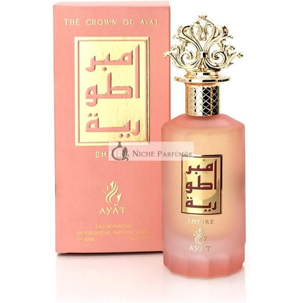 The Crown Of Ayat 100ml Dubai EDP Perfume for Men and Women - Oriental Oud with Vanilla, Lemon, Leather, Amber, Orange, and Musk Notes (Empire)