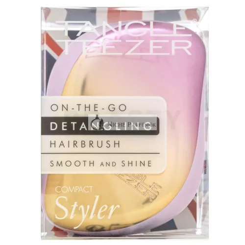 Tangle Teezer Compact Styler Lilac-Yellow Hairbrush for Easy Detangling